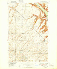 Coulee North Dakota Historical topographic map, 1:24000 scale, 7.5 X 7.5 Minute, Year 1949