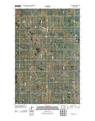 Courtenay North Dakota Historical topographic map, 1:24000 scale, 7.5 X 7.5 Minute, Year 2011