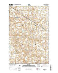 Courtenay North Dakota Current topographic map, 1:24000 scale, 7.5 X 7.5 Minute, Year 2014