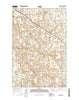 Courtenay North Dakota Current topographic map, 1:24000 scale, 7.5 X 7.5 Minute, Year 2014