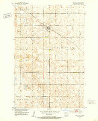Courtenay North Dakota Historical topographic map, 1:24000 scale, 7.5 X 7.5 Minute, Year 1951