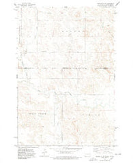 Cow Butte NE South Dakota Historical topographic map, 1:24000 scale, 7.5 X 7.5 Minute, Year 1974