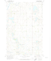 Crary NW North Dakota Historical topographic map, 1:24000 scale, 7.5 X 7.5 Minute, Year 1971
