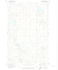 Crary NW North Dakota Historical topographic map, 1:24000 scale, 7.5 X 7.5 Minute, Year 1971