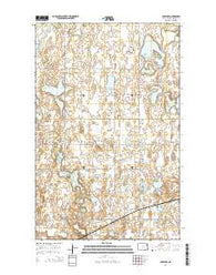 Crary NW North Dakota Current topographic map, 1:24000 scale, 7.5 X 7.5 Minute, Year 2014