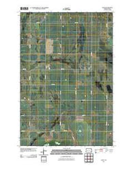 Crete North Dakota Historical topographic map, 1:24000 scale, 7.5 X 7.5 Minute, Year 2011