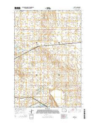 Crete North Dakota Current topographic map, 1:24000 scale, 7.5 X 7.5 Minute, Year 2014