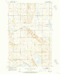 Crete North Dakota Historical topographic map, 1:24000 scale, 7.5 X 7.5 Minute, Year 1952