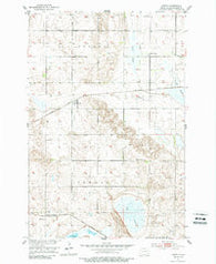 Crete North Dakota Historical topographic map, 1:24000 scale, 7.5 X 7.5 Minute, Year 1952