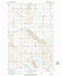 Crete North Dakota Historical topographic map, 1:24000 scale, 7.5 X 7.5 Minute, Year 1952