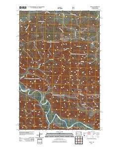 Croff North Dakota Historical topographic map, 1:24000 scale, 7.5 X 7.5 Minute, Year 2011