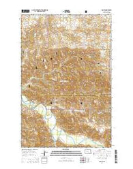 Croff North Dakota Current topographic map, 1:24000 scale, 7.5 X 7.5 Minute, Year 2014