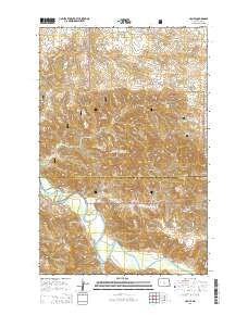 Croff North Dakota Current topographic map, 1:24000 scale, 7.5 X 7.5 Minute, Year 2014