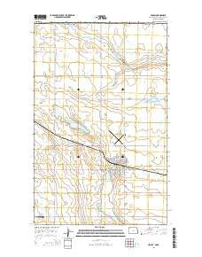 Crosby North Dakota Current topographic map, 1:24000 scale, 7.5 X 7.5 Minute, Year 2014