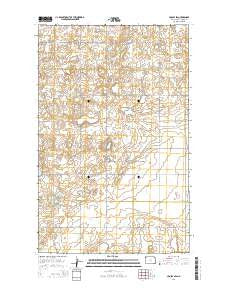 Crosby SW North Dakota Current topographic map, 1:24000 scale, 7.5 X 7.5 Minute, Year 2014