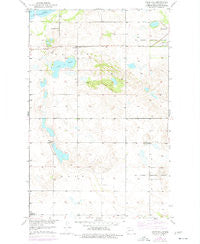 Crow Hill North Dakota Historical topographic map, 1:24000 scale, 7.5 X 7.5 Minute, Year 1951