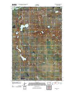 Crow Hill North Dakota Historical topographic map, 1:24000 scale, 7.5 X 7.5 Minute, Year 2011