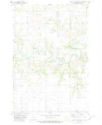Crown Butte Creek SE North Dakota Historical topographic map, 1:24000 scale, 7.5 X 7.5 Minute, Year 1980