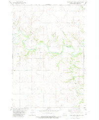 Crown Butte Creek SW North Dakota Historical topographic map, 1:24000 scale, 7.5 X 7.5 Minute, Year 1980
