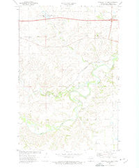 Crown Butte Lake North Dakota Historical topographic map, 1:24000 scale, 7.5 X 7.5 Minute, Year 1972