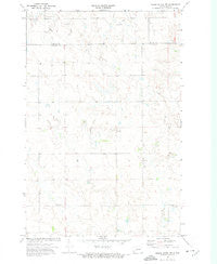 Crown Butte NW North Dakota Historical topographic map, 1:24000 scale, 7.5 X 7.5 Minute, Year 1972
