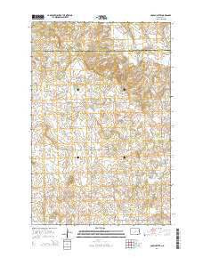 Crown Butte North Dakota Current topographic map, 1:24000 scale, 7.5 X 7.5 Minute, Year 2014