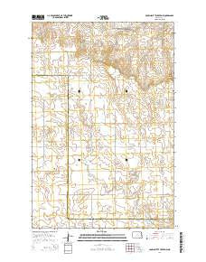Crown Butte Creek NW North Dakota Current topographic map, 1:24000 scale, 7.5 X 7.5 Minute, Year 2014