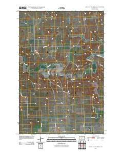 Crown Butte Creek SE North Dakota Historical topographic map, 1:24000 scale, 7.5 X 7.5 Minute, Year 2011