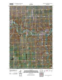 Crown Butte Creek SW North Dakota Historical topographic map, 1:24000 scale, 7.5 X 7.5 Minute, Year 2011