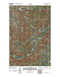 Crown Butte Lake North Dakota Historical topographic map, 1:24000 scale, 7.5 X 7.5 Minute, Year 2011