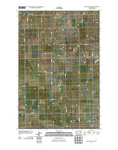 Crown Butte NW North Dakota Historical topographic map, 1:24000 scale, 7.5 X 7.5 Minute, Year 2011