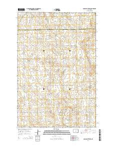 Crown Butte NW North Dakota Current topographic map, 1:24000 scale, 7.5 X 7.5 Minute, Year 2014