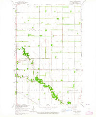 Crystal SE North Dakota Historical topographic map, 1:24000 scale, 7.5 X 7.5 Minute, Year 1963