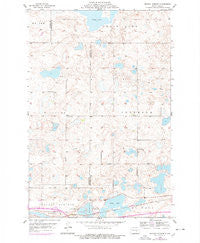 Crystal Springs North Dakota Historical topographic map, 1:24000 scale, 7.5 X 7.5 Minute, Year 1955