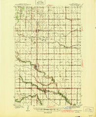 Crystal North Dakota Historical topographic map, 1:62500 scale, 15 X 15 Minute, Year 1944
