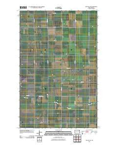 Crystal NE North Dakota Historical topographic map, 1:24000 scale, 7.5 X 7.5 Minute, Year 2011
