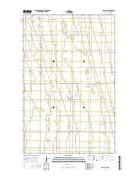 Crystal NE North Dakota Current topographic map, 1:24000 scale, 7.5 X 7.5 Minute, Year 2014