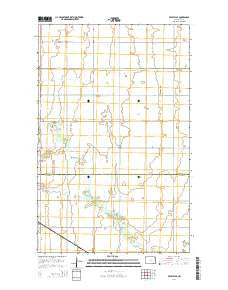 Crystal SE North Dakota Current topographic map, 1:24000 scale, 7.5 X 7.5 Minute, Year 2014