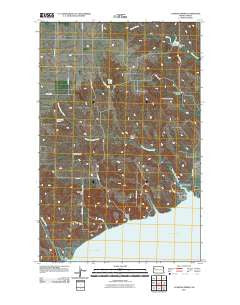 Cussicks Spring North Dakota Historical topographic map, 1:24000 scale, 7.5 X 7.5 Minute, Year 2011