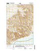 Cussicks Spring North Dakota Current topographic map, 1:24000 scale, 7.5 X 7.5 Minute, Year 2014