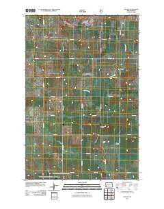 Daglum North Dakota Historical topographic map, 1:24000 scale, 7.5 X 7.5 Minute, Year 2011