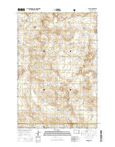 Daglum North Dakota Current topographic map, 1:24000 scale, 7.5 X 7.5 Minute, Year 2014