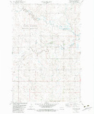 Daglum SE North Dakota Historical topographic map, 1:24000 scale, 7.5 X 7.5 Minute, Year 1982