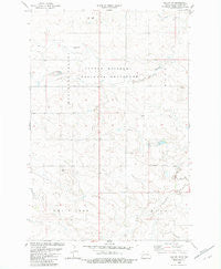 Daglum SW North Dakota Historical topographic map, 1:24000 scale, 7.5 X 7.5 Minute, Year 1982