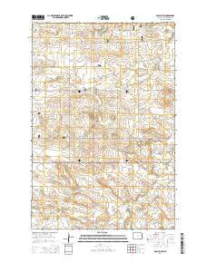 Daglum SW North Dakota Current topographic map, 1:24000 scale, 7.5 X 7.5 Minute, Year 2014