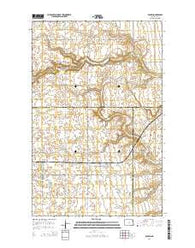Dahlen North Dakota Current topographic map, 1:24000 scale, 7.5 X 7.5 Minute, Year 2014