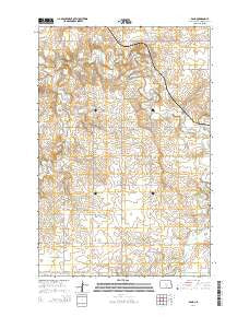 Dana North Dakota Current topographic map, 1:24000 scale, 7.5 X 7.5 Minute, Year 2014