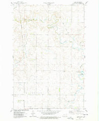Dana North Dakota Historical topographic map, 1:24000 scale, 7.5 X 7.5 Minute, Year 1975