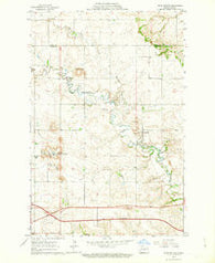 Davis Buttes North Dakota Historical topographic map, 1:24000 scale, 7.5 X 7.5 Minute, Year 1962