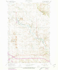Davis Buttes North Dakota Historical topographic map, 1:24000 scale, 7.5 X 7.5 Minute, Year 1962